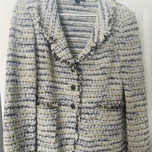 Women's Striped Tweed Jacket